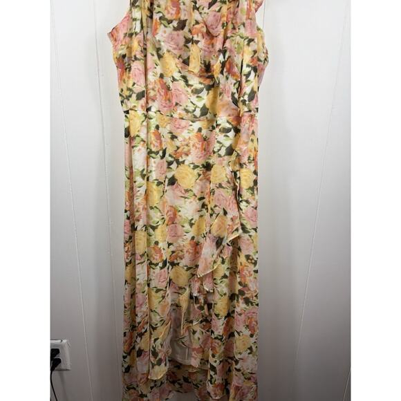 NWT Women’s Adorne Floral Dress Ruffle Cold Shoulder Bloomcore Plus Size 24W - Picture 5 of 12